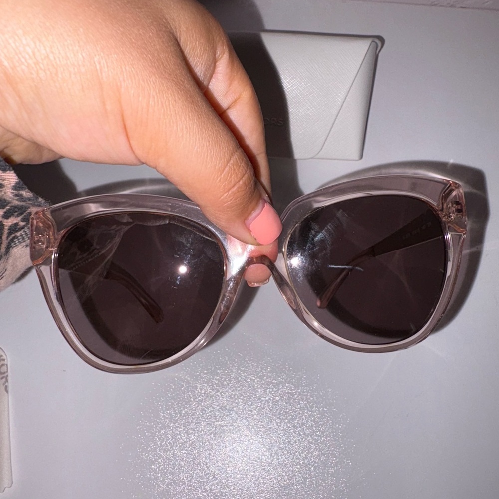 Michael Kors Pink Cat-Eye Sunglasses with Gradient Lenses - Picture 7 of 7